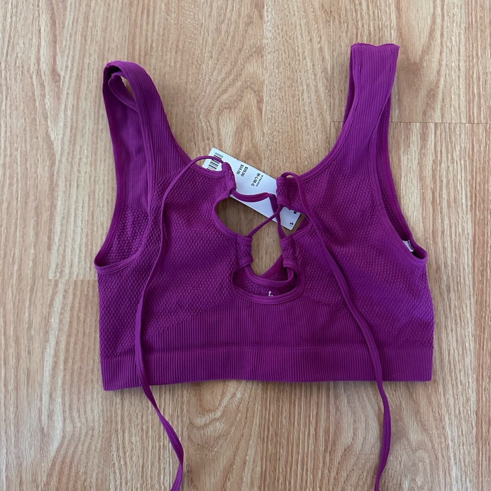 Urban Outfitters Purple Lace Up Top